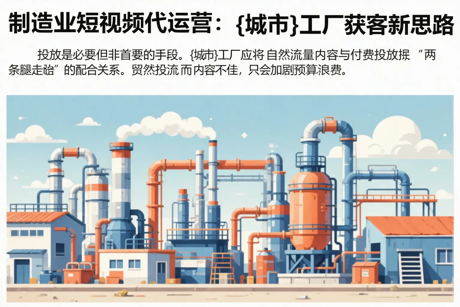 制造业短视频代运营:殷都工厂获客新思路